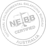 NEBB Certified logo with scales symbol for National Environmental Balancing Bureau Australia certification